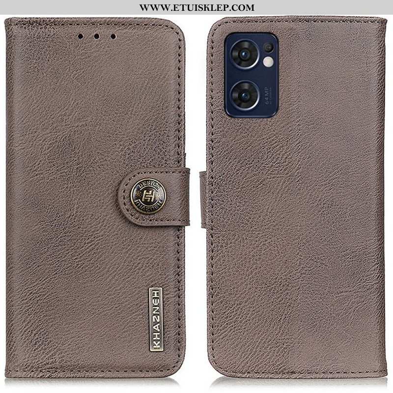 Etui Folio do Oppo Find X5 Lite Imitacja Skóry Khazneh